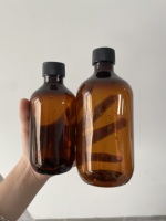 Bouteille en plastique personnalisée avec logo imprimé, 300 ml, 500 ml, avec bouchon sécurisé et bouchon intérieur pour le stockage de shampooing, d'hydrolat et de tonique