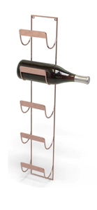 Moderno Botellero de Hierro de 30 Pulgadas con Capacidad para 6 Botellas, Diseño de Cilindro de Alambre Irregular, Soporte de Almacenamiento de Botellas de Metal Negro para Bar, Fiestas - Product Image 4