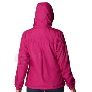 Chaqueta cortavientos ligera para mujer con capucha y cremallera frontal para actividades al aire libre abrigo cortavientos elegante para mujer para senderismo - Product Image 2