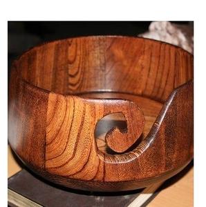 Cuenco para Hilos de Madera de Acacia de Excelente Calidad con Alimentador de Hilos Curvo para Tejer, Disponible a un Precio Accesible desde India - Product Image 4