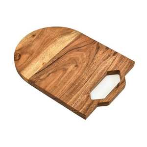 Planche à découper rectangulaire en bois naturel de style classique, personnalisée, épaisseur 2,0 cm, lavable au lave-vaisselle, ustensile de cuisine fait main pour légumes - Product Image 2