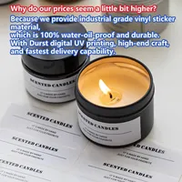 Étiquettes personnalisées pour pots de produits de luxe, autocollants en vinyle BOPP, logo personnalisé, écologiques, imperméables, étiquettes pour gel d'algues marines