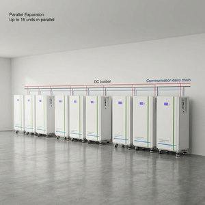 Gabinete de Baterías Móvil de 32kWh 51.2V para Almacenamiento de Energía, LiFePO4, Almacenamiento Solar para Respaldo Doméstico, CAN RS485 00A, Celdas Solares - Product Image 1