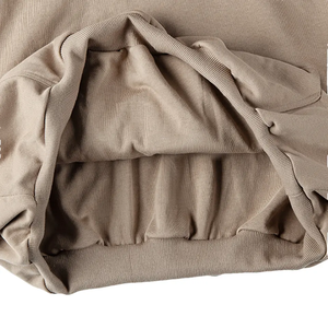 Customized Plain hoodies Puff Print no <b>string</b> Boxy Fit hoodie blank cotton pullover baggy men oversized cropped hoodies - Product Image 5