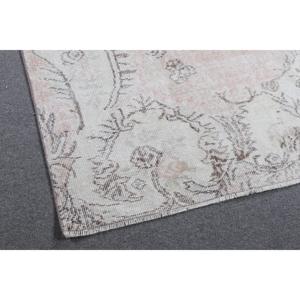 พรมตุรกีขนาด 5.6x8.6 ฟุต, พรม, พรมลายตารางสีขาวทำจากขนสัตว์ - Product Image 4