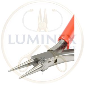 LUMINEX IMPEX LUB=6 Stainless Steel <b>Round</b> <b>Nose</b> <b>Pliers</b> for Jewelry Plating DIY Use Light-Weight - Product Image 3