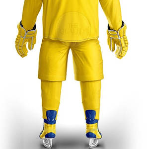 ชุดยูนิฟอร์มฮอกกี้น้ำแข็งสำหรับผู้ชาย ดีไซน์ใหม่ล่าสุด คุณภาพสูง ผลิตจากโพลีเอสเตอร์ 100% ระบายอากาศได้ดี เป็นมิตรกับสิ่งแวดล้อม แห้งเร็ว - Product Image 6