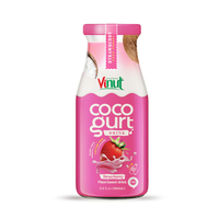 Vinut Cocogurt Drink W Aardbei | 280Ml (Verpakking Van 24), Non-Gmo, Geen Toegevoegde Suiker, Groothandel Leverancier, Gratis Monster, Oem Odm