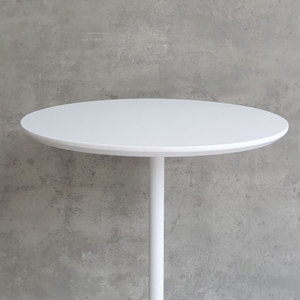 Minimalist 46cm Diameter Round <b>Side</b> <b>Table</b> 65cm <b>High</b> for Bedroom Furniture for Bed or Sofa Placement-SST030 - Product Image 5