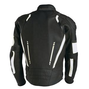 Última moda Regular Fit chaquetas de cuero genuino de la motocicleta de los hombres de calidad superior chaqueta de cuero para la venta - Product Image 6
