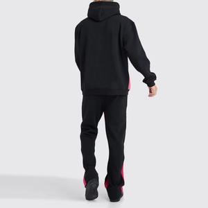 Ensemble surdimensionné de survêtements en coton avec double fermeture éclair et logo personnalisé de haute qualité pour hommes, en polaire lourde avec fermeture éclair, grande taille - Product Image 6