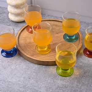 Juego de 6 Copas de Vino de Vidrio Soplado a Mano, Diseño Moderno y Clásico, de Plástico PC y Metal, Hechas a Mano para Regalo - Product Image 4