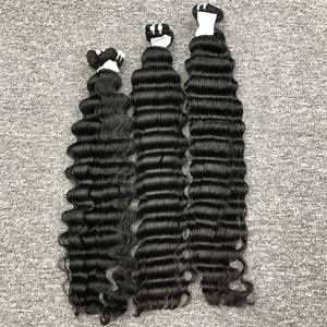 Orden diaria 100% Extensiones de cabello humano virgen vietnamita Estilo de onda profunda suelta con color natural de cabello VQ - Product Image 1