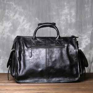 Cowhide Genuine <b>Leather</b> Men Briefcase Laptop <b>Bag</b> Work Business <b>Bag</b> <b>Shoulder</b> Messenger <b>Bag</b> Male Tote Handbag - Product Image 3