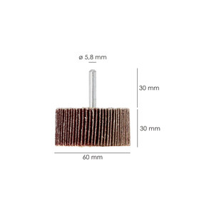 Carta Abrasiva a Fogli Grana 120, Dimensione O/ 60 x 30 mm. - Product Image 2