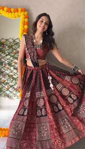 Nouveau concepteur lourd Navratri spécial rayonne imprimé numérique et Kodi dentelle travail Lehenga et Choli avec rayonne imprimé Dupatta - Product Image 2