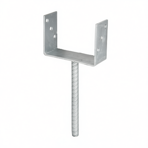 เสาเหล็กยูรูปตัวยู ETA-10/0210 ขนาด 91x100x200x60 มม. ชุบกัลวาไนซ์แบบจุ่มร้อน พร้อมฐานยึดคอนกรีต GAH สำหรับรั้ว ระแนง และประตู - Product Image 3