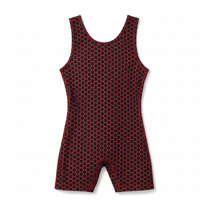 Custom Maroon <b>Black</b> Stripe Wrestling Singlet Stretch Spandex Quick Dry Breathable Compression Athletic Uniform for <b>Men</b> Youth - Product Image 6