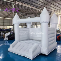 Château gonflable blanc de 10 pieds de qualité commerciale pour adultes, location de fête, château gonflable blanc pour enfants
