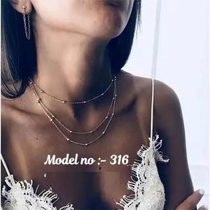 Pendentif en acier inoxydable au design unique pour femmes et filles Bijoux élégants Collier tendance pour fête à usage quotidien pour prix d'exportation - Product Image 2