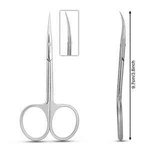 Ciseaux de beauté en acier inoxydable de haute qualité avec pointe ultra fine pour une manucure et des sourcils précis - Product Image 1