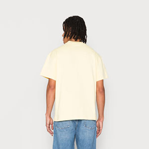 Colección de verano 2024, camiseta de gran tamaño de manga corta personalizada de algodón 100% para hombre, gran oferta de Color sólido a bajo precio - Product Image 2