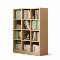 Étagère à vin modulaire en bois moderne, meuble de rangement en cube pour salon, bureau à domicile, hôtel