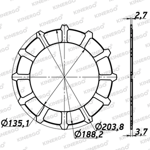 แผ่นคลัตช์ FMB13V5 สำหรับ Mercedes Benz 722.9 AMG MCT7 - Product Image 2