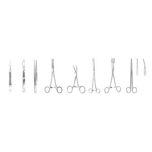 Ensemble de pansements manuel réutilisable en acier inoxydable argenté avec logo personnalisable, instruments de pansement de qualité supérieure pour la chirurgie médicale - Product Image 5