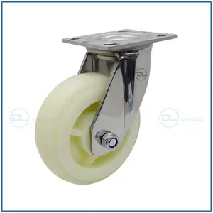 Wholesale High Quality Stainless Steel Caster Wheel Made From PP Size 6 Inches White Color From Vietnam