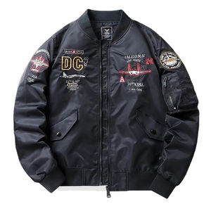 OEM personalizado de los hombres de invierno sin mangas abrigos cálidos chaqueta de lona con bordado estilo de la calle - Product Image 6