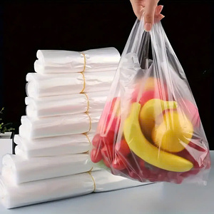 Bolsa de plástico PE reutilizable personalizada, materiales reciclados para embalaje de supermercado y tienda - Product Image 3