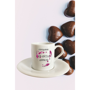 Festa della mamma regalo per la mamma speciale Design stampato bianco tazza di caffè turco