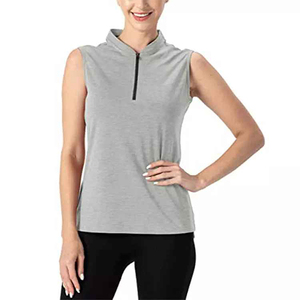 Ropa de gimnasio para mujer con estampado de logotipo personalizado, nueva camisa ecológica con parches, decoraciones con agujeros para botones - Product Image 4