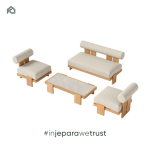 Ensemble de meubles de jardin de luxe pour l'extérieur, ensemble de canapés de jardin en teck massif, collection de meubles de jardin élégants - Product Image 6