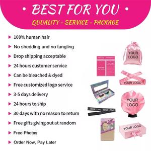 ISEE-pelucas de cabello humano de color para mujeres negras, postizo de encaje Frontal con ondas, <span class=keywords><strong>Balayage</strong></span> color rosa, marrón - Product Image 5