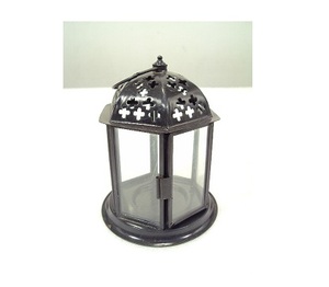 Lanterne en métal de bougie de couleur noire de la meilleure qualité pour la décoration intérieure - Product Image 1
