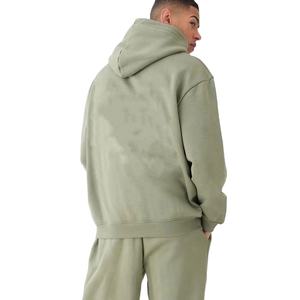 ชุดวอร์มซักด้วยกรดสำหรับผู้ชายชุดวอร์มผ้าฝ้าย100% สำหรับใส่ทำงานในฤดูหนาว - Product Image 4