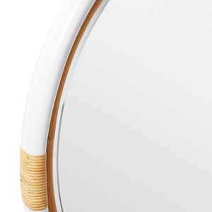 Miroir mural décoratif rond en rotin naturel, style écologique et durable, idéal pour la vente en gros, projets de décoration intérieure - Product Image 2