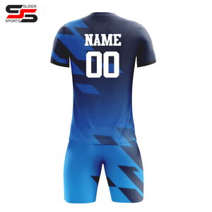 New Design Unisex Custom Soccer Uniform Breathable Lightweight 100% Polyester Custom Color & Logo OEM Service - Product Image 2