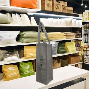 Sac à poignée longue en non-tissé spunbond réutilisable personnalisé, pour supermarché, boissons, matériau solide 75 GSM, design fin, thermoscellage soyeux - Product Image 2