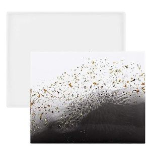 Meilleure vente plateau de service et résine de marbre avec design arrondi plateau de service alimentaire décoratif fait à la main - Product Image 2