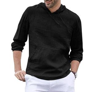 เสื้อฮู้ดผ้าฟลีซแบบสวมหัวสำหรับผู้ชายทรงเข้ารูปปกติเสื้อสวมหัว100% ผ้าฝ้ายสำหรับฤดูหนาวสินค้า100% - Product Image 2