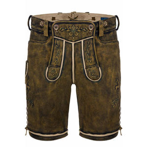 Good Material Latest Arrivals 100% <b>Leather</b> Made Custom Vintage Style Lederhosen <b>Short</b> for <b>Men</b> - Product Image 1