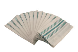100% Cotton Bistro Napkin <b>Set</b>-Teal Quick-Dry Kitchen <b>Towel</b> with Woven Roll Pattern Sustainable Home Child Hotels Restaurants - Product Image 6