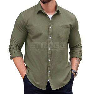Chemise en jean pour homme au design moderne et confortable, en tissu 100 % coton respirant, style décontracté et écologique - Product Image 3