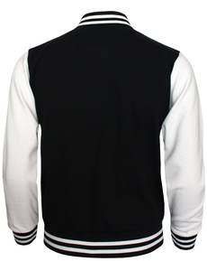 Chaqueta Bomber de Béisbol Varsity para Hombre, Personalizada con Letras, Cuello Alto, Logotipo Frontal, Corte Ajustado, de Algodón - Product Image 2