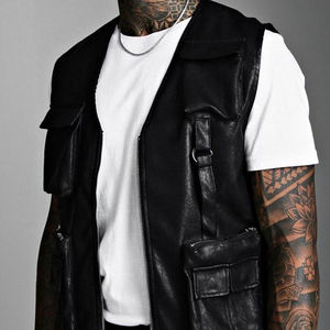 เสื้อหนังแฟชั่น2023ระบายอากาศได้ดีเสื้อกั๊กหนังแฟชั่น - Product Image 5