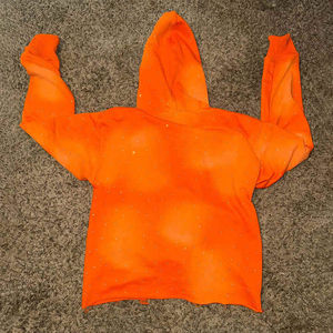 Fabricant personnalisé Sweat à capuche en coton mélangé à tissu lourd surdimensionné avec broderie épaisse en molleton de coton - Product Image 2