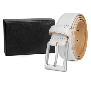 Cinturones de lujo de Pakistán para hombre, venta al por mayor, cuero de vaca profesional con logotipo personalizado, hebilla de serpiente sólida, estilo Formal - Product Image 4